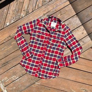 Abercrombie Plaid Button Down Top